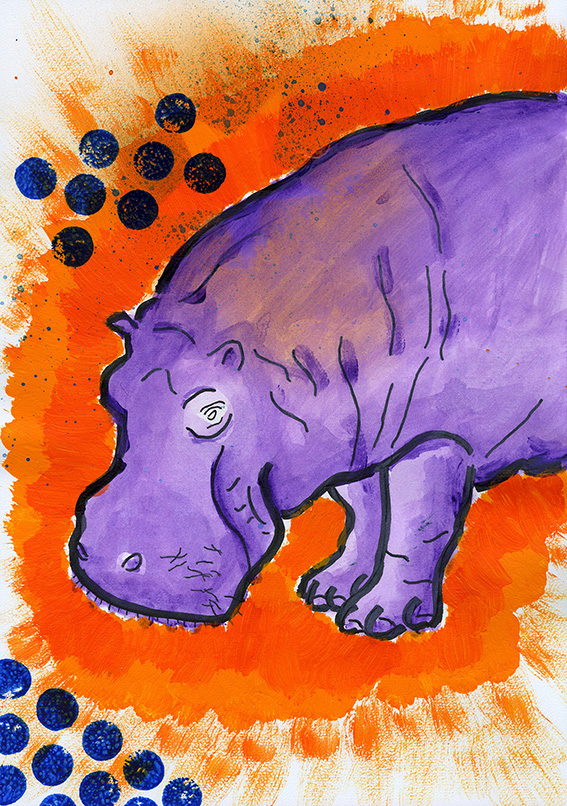 Flusspferd_Pop-Art_s